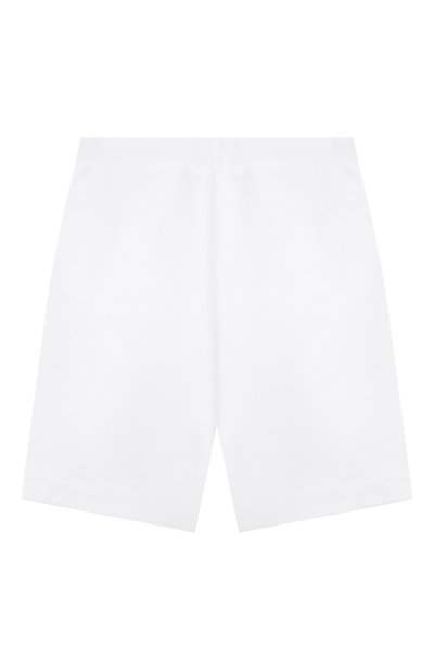 Хлопковые шорты MOSCHINO белого цвета по цене 6995 руб., арт. HMQ007/LDA27/4A-8A, фото 2 Хлопковые шорты MOSCHINO, арт. HMQ007/LDA27/4A-8A, фото 2