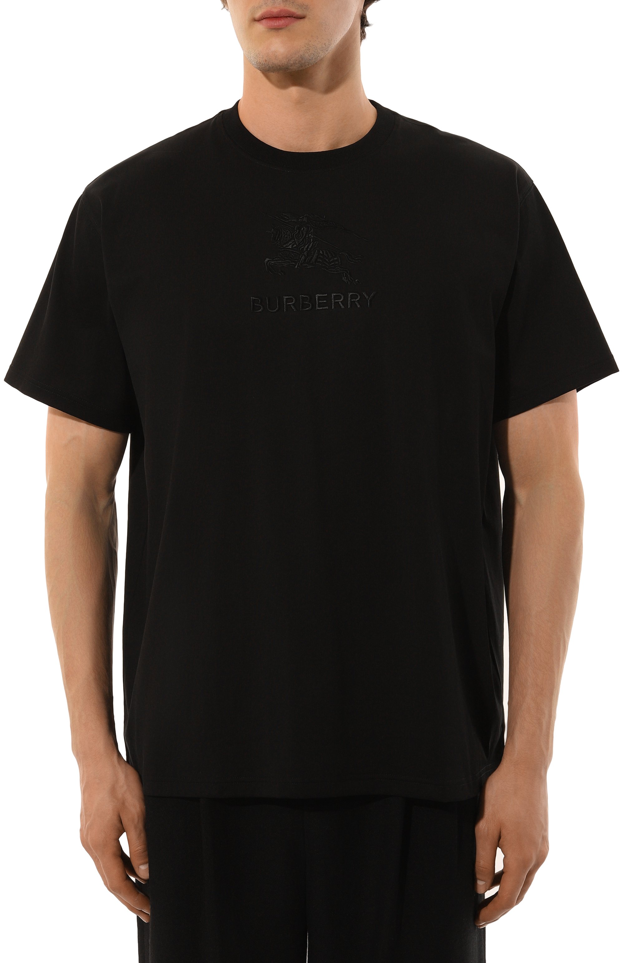 Хлопковая футболка BURBERRY, арт. 8084780, фото 3