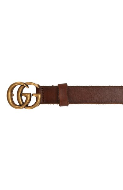 Кожаный ремень с фигурной пряжкой GUCCI, арт. 409417/CVE0T, фото 3