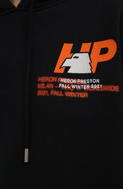Хлопковое худи HERON PRESTON, ар т. HWBB021F21JER0021022, фото 5