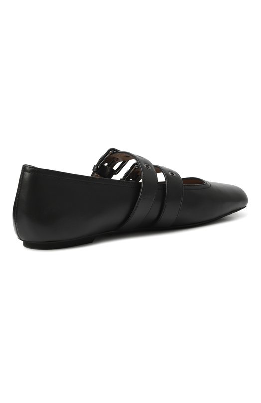 Кожаные балетки Emporio Armani EW002824/AF14915 Чёрный  EW002824/AF14915 Фото 5