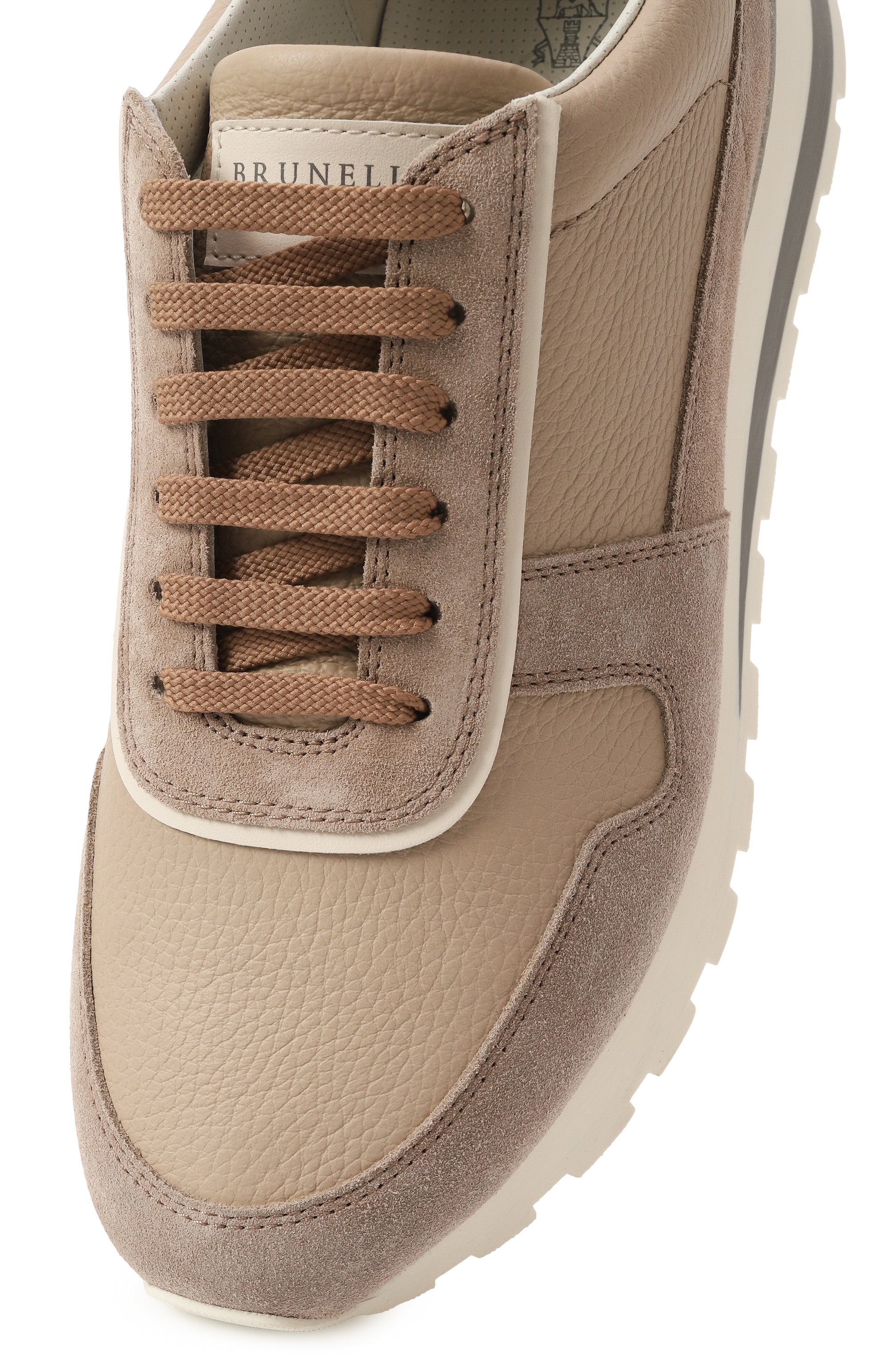 Кожаные кроссовки BRUNELLO CUCINELLI, арт. MZUESLA289, фото 7