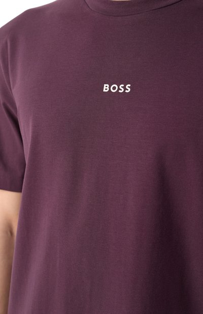 Хлопковая футболка BOSS ORANGE, арт. 50473278, фото 5