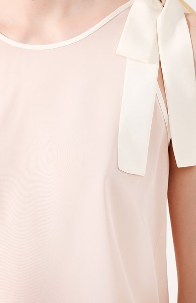 Шелковый топ REDVALENTINO розового цвета по цене 39950 руб., арт. TR0AE0J0/2MJ, фото 5 Шелковый топ REDVALENTINO, арт. TR0AE0J0/2MJ, фото 5