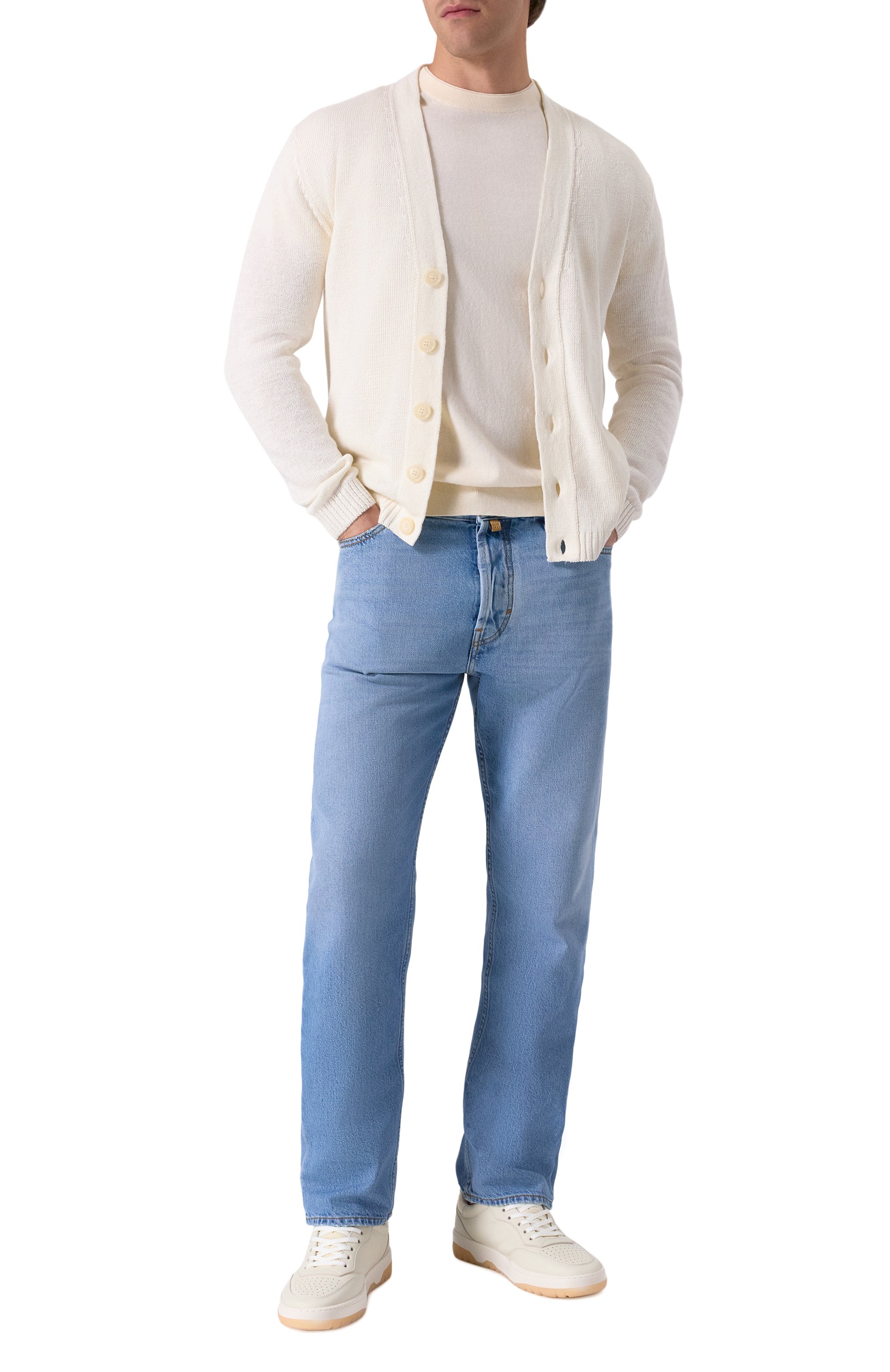 Кардиган изо льна и хлопка DANIELE FIESOLI, арт. DF2075, фото 2