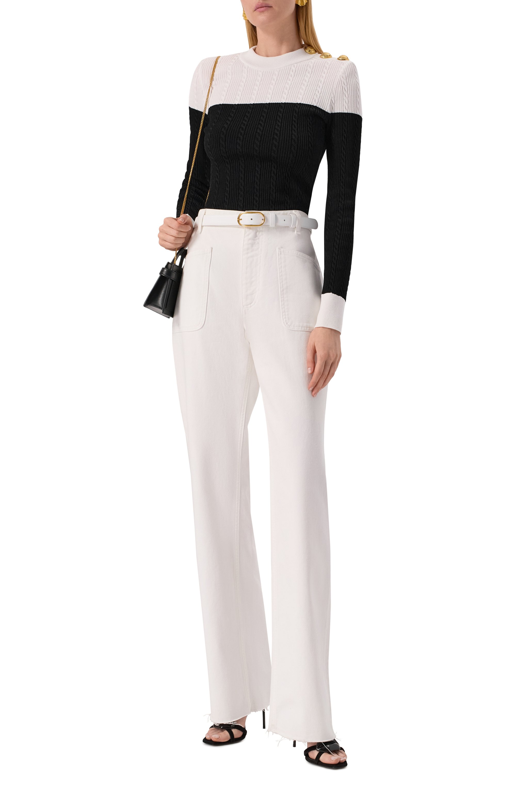 Пуловер из вискозы BALMAIN, арт. FF1KD002/KI50, фото 2