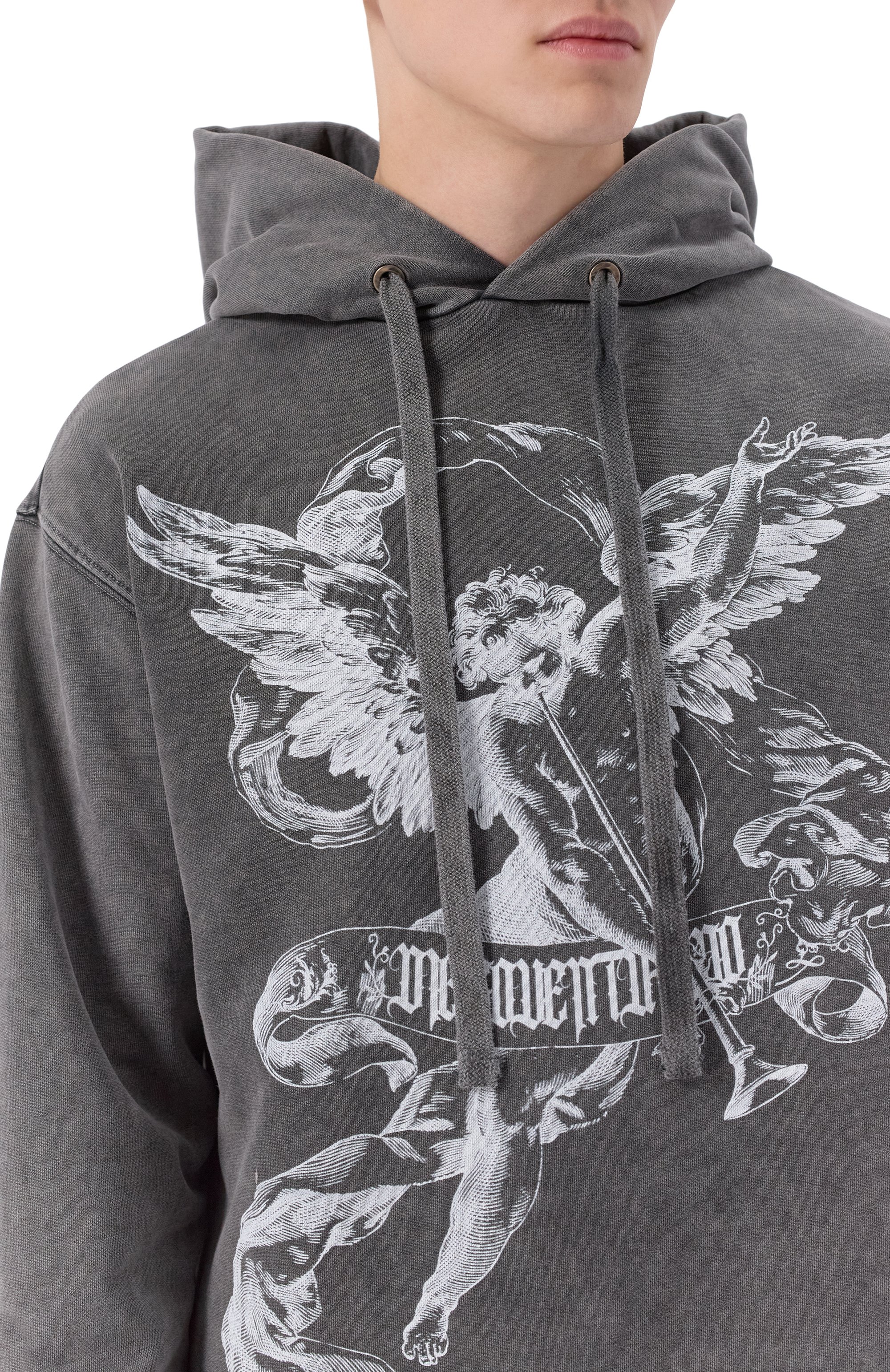 Хлопковое худи DIEGO VENTURINO темно-серого цвета по цене 38200 руб., арт. DVFLHDVVP, фото 5 Хлопковое худи DIEGO VENTURINO, арт. DVFLHDVVP, фото 5