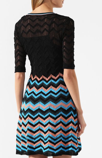 Платье из смеси хлопка и вискозы M MISSONI разноцветного цвета по цене 44950 руб., арт. 2DG00067/2K0024, фото 4 Платье из смеси хлопка и вискозы M MISSONI, арт. 2DG00067/2K0024, фото 4