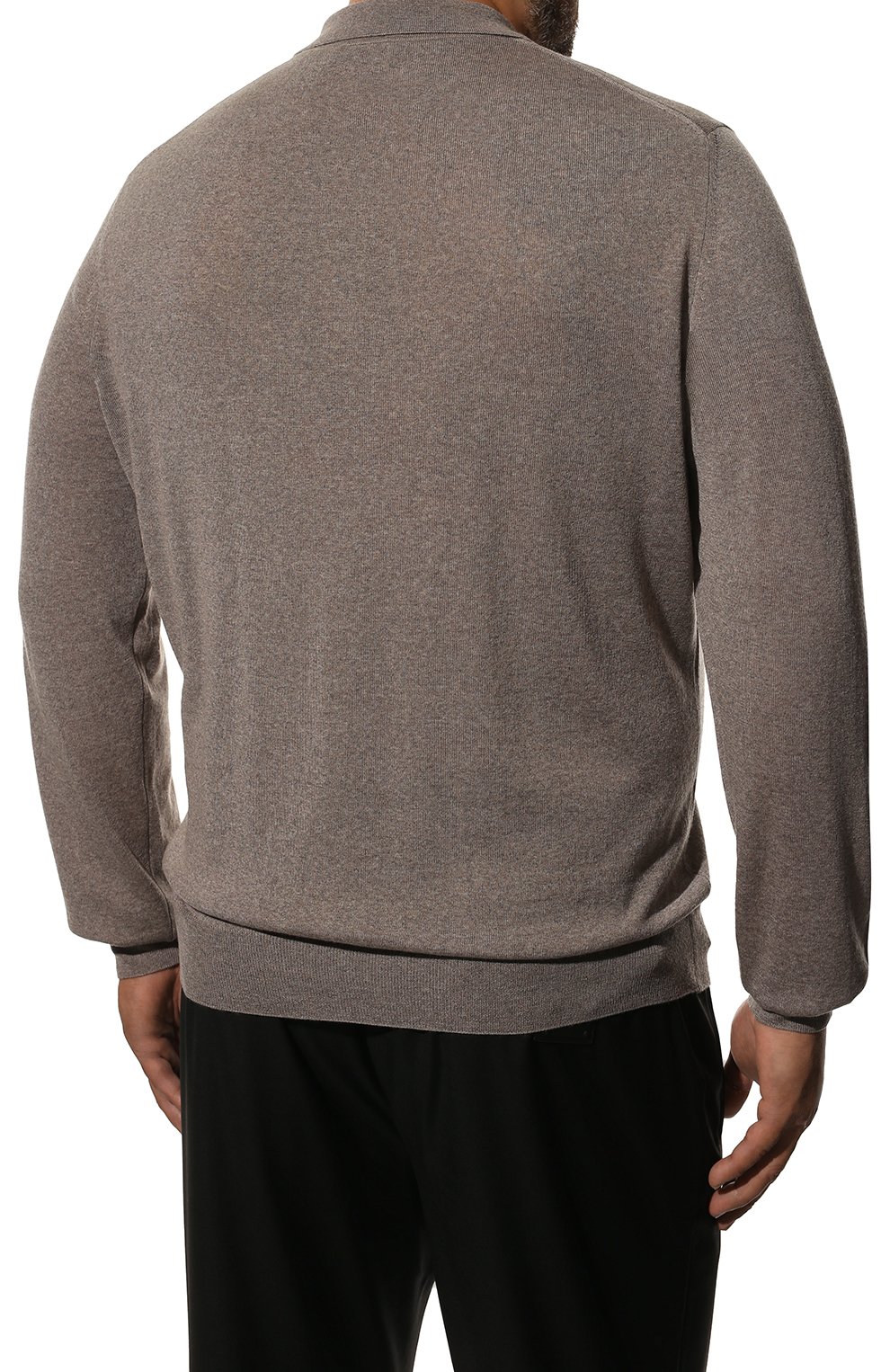 Шерстяное поло CANALI коричневого цвета по цене 35150 руб., арт. C0017/MK00077/58-64, фото 4 Шерстяное поло CANALI, арт. C0017/MK00077/58-64, фото 4