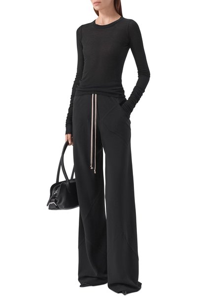 Брюки RICK OWENS черного цвета по цене 98450 руб., арт. RP02F5304/HY, фото 2 Брюки RICK OWENS, арт. RP02F5304/HY, фото 2