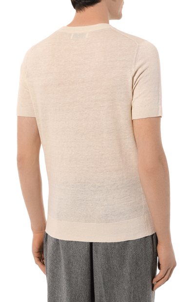 Джемпер изо льна и хлопка BRUNELLO CUCINELLI, арт. M2L00310, фото 4