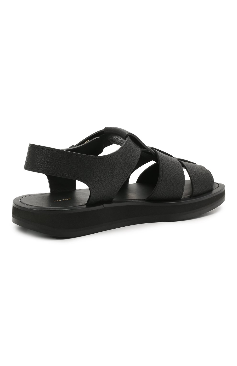 Кожаные сандалии fisherman THE ROW черного цвета по цене 119000 руб., арт. F1203-L129, фото 4 Кожаные сандалии fisherman THE ROW, арт. F1203-L129, фото 4