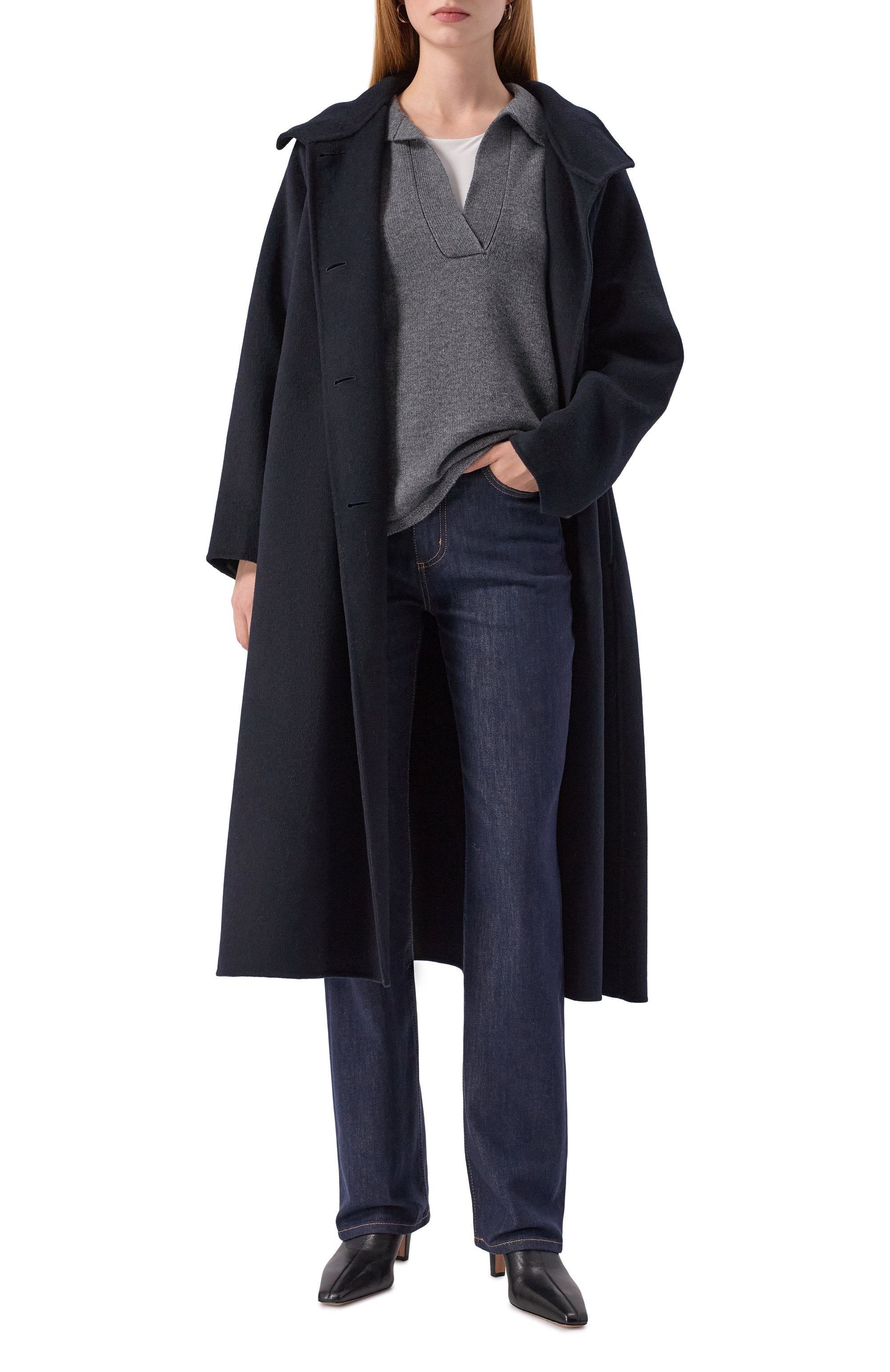 Поло из шерсти и кашемира EMPORIO ARMANI, арт. EW003197/AF20114, фото 2