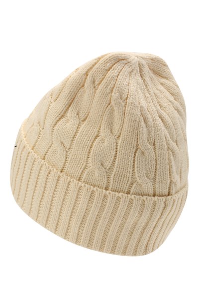 Хлопковая шапка POLO RALPH LAUREN кремового цвета по цене 8995 руб., арт. 455849474, фото 2 Хлопковая шапка POLO RALPH LAUREN, арт. 455849474, фото 2