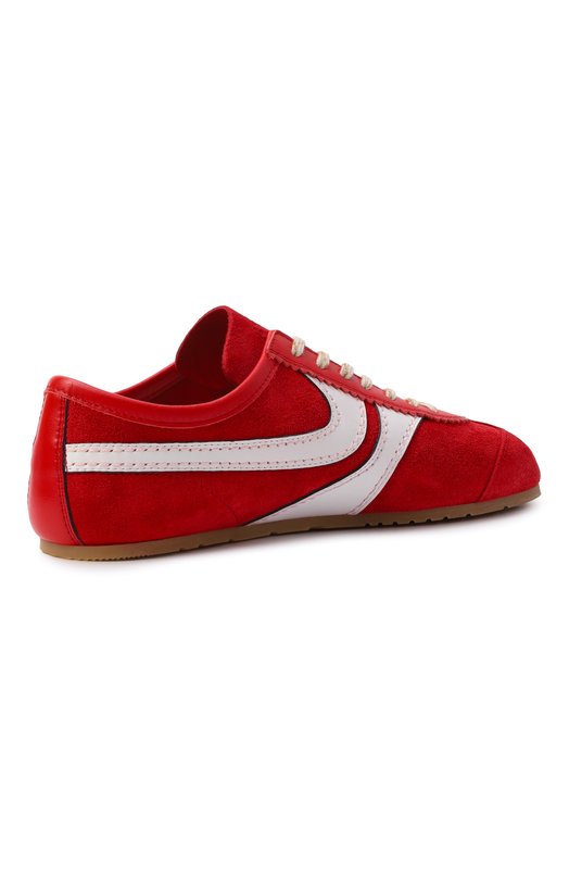 Замшевые кеды Dries Van Noten 011722-126-352 Красный  011722-126-352 Фото 5