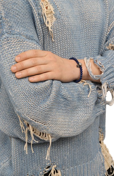 Браслет ALEXANDER MCQUEEN синего цвета по цене 33600 руб., арт. 706979 1AAIX, фото 2 Браслет ALEXANDER MCQUEEN, арт. 706979 1AAIX, фото 2