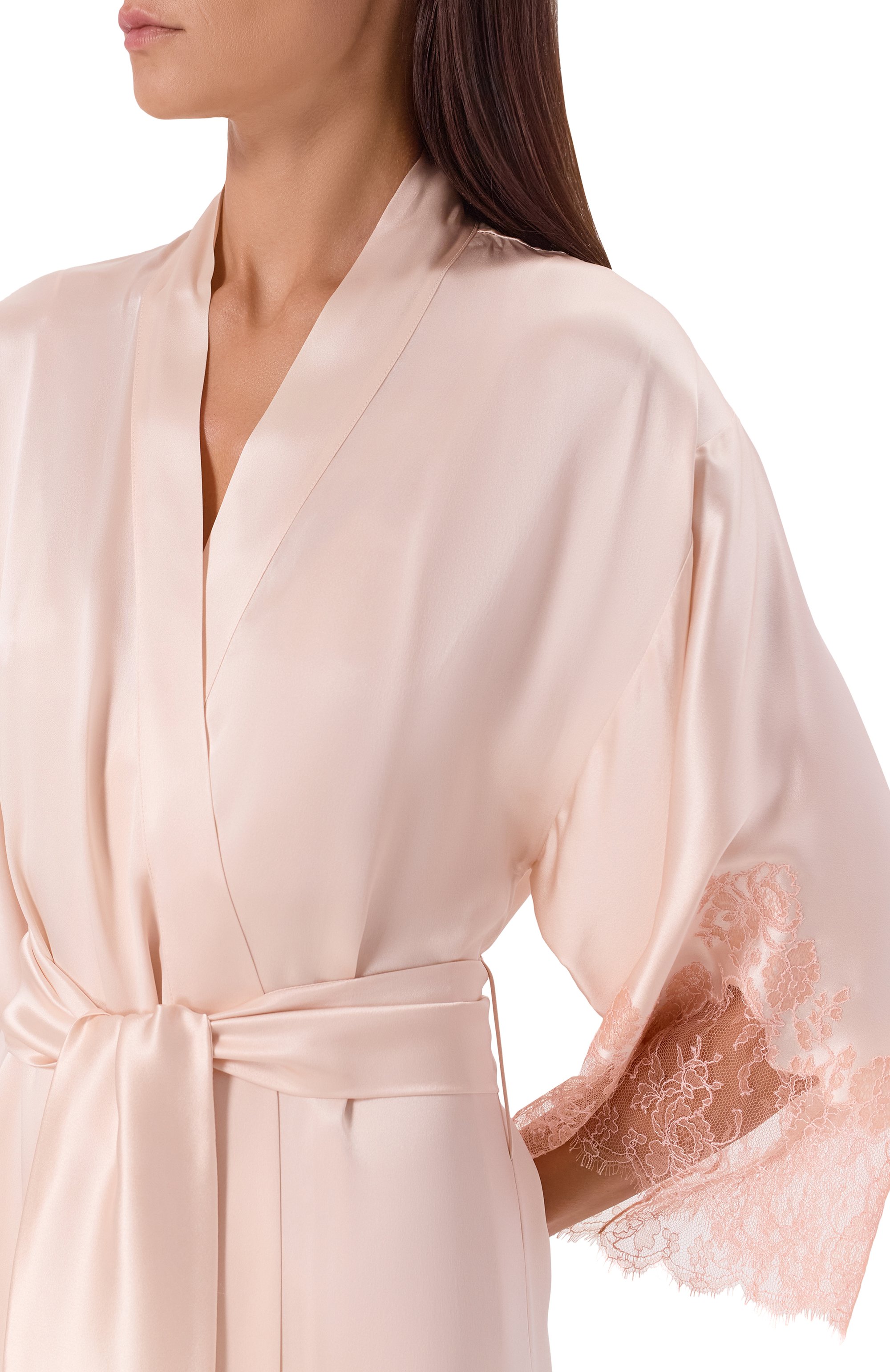 Шелковый халат CARINE GILSON, арт. EL0168DS, фото 5