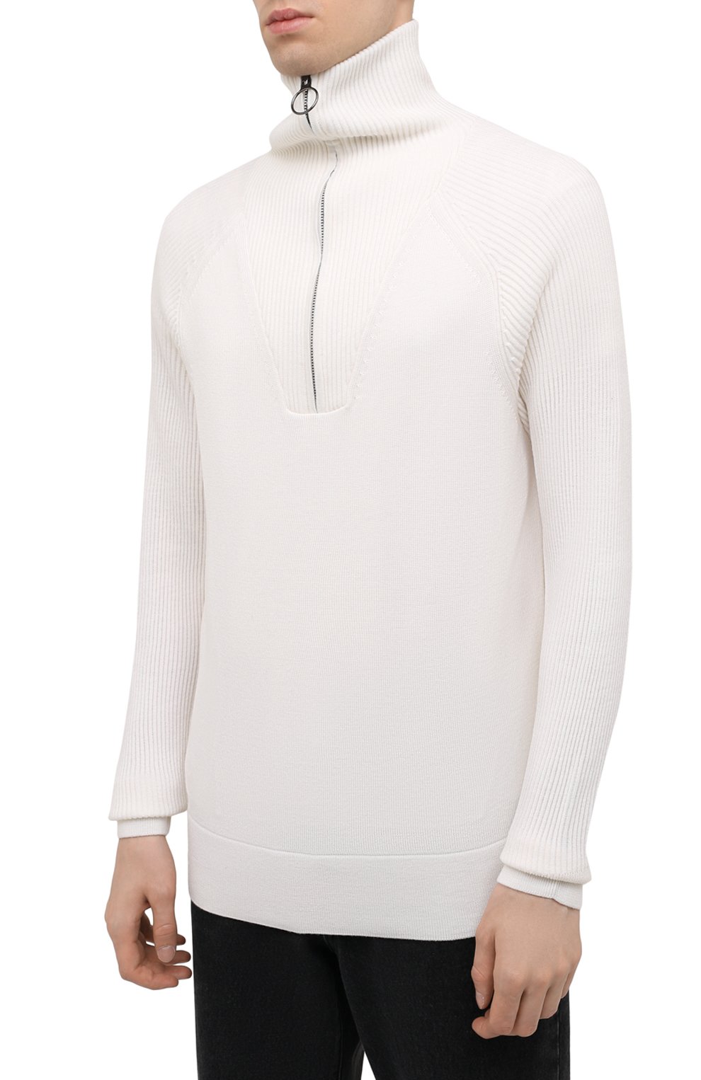 Шерстяной свитер WINDSOR кремового цвета по цене 36400 руб., арт. 13 RAFFAELE-HZ 10012224, фото 3 Шерстяной свитер WINDSOR, арт. 13 RAFFAELE-HZ 10012224, фото 3