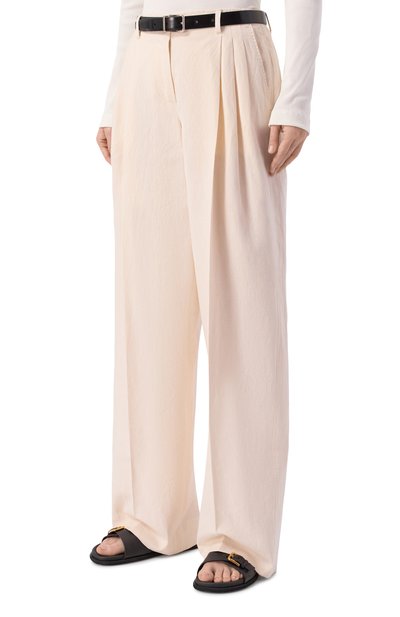 Брюки из хлопка и льна DOLCE & GABBANA, арт. FTDMIT/FUTDJ, фото 3