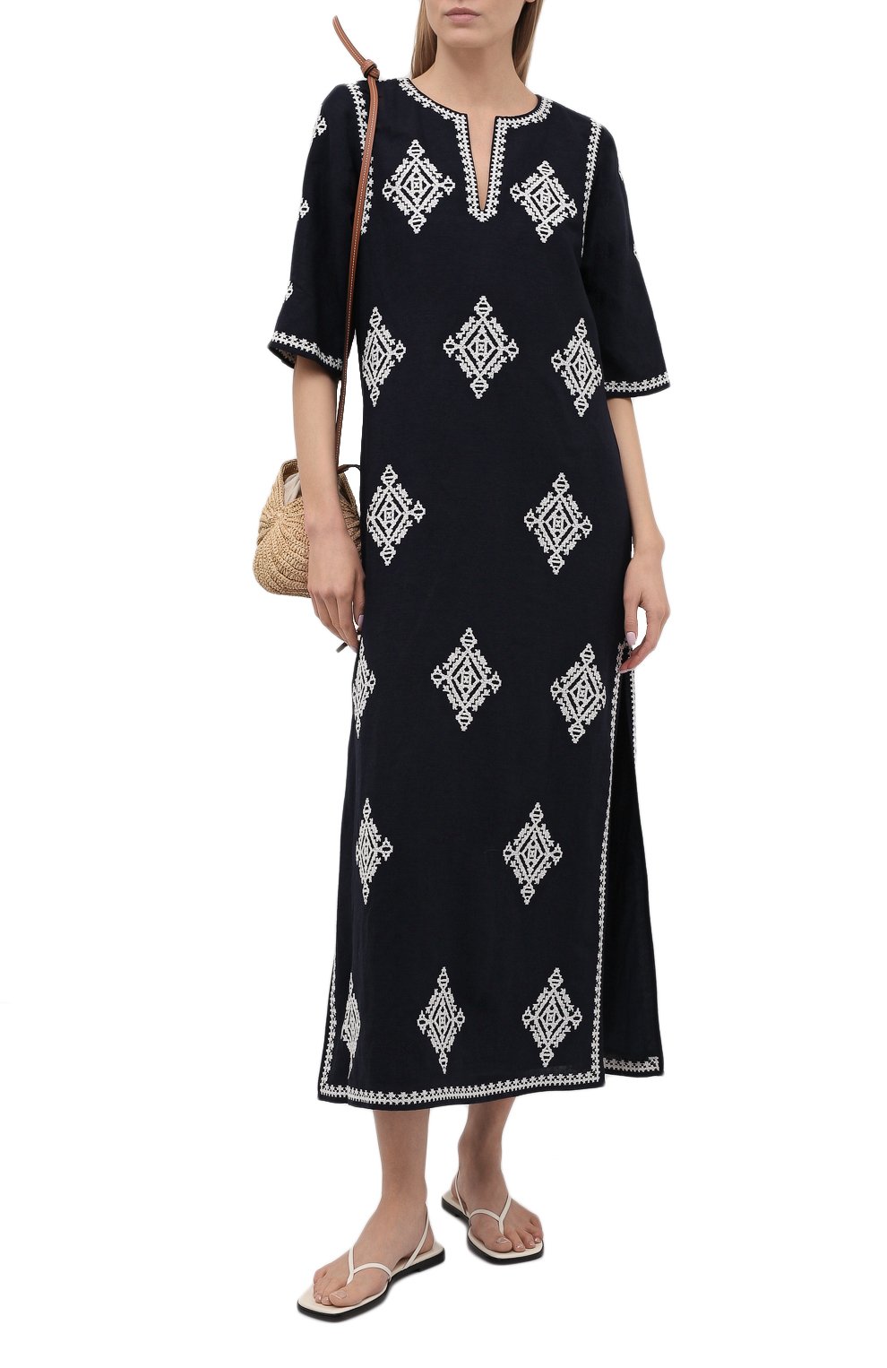 Туника изо льна и вискозы TORY BURCH, арт. 48703, фото 2