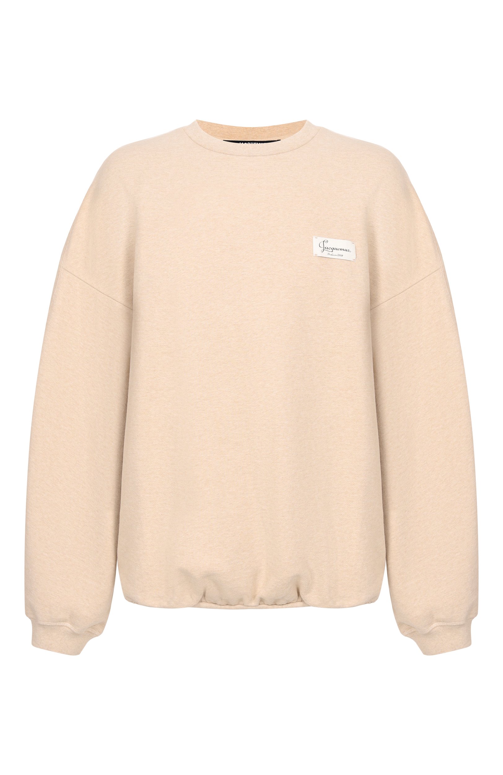 Хлопковый свитшот JACQUEMUS бежевого цвета по цене 57150 руб., арт. 26HSSU00215/AJ00325, фото 1 Хлопковый свитшот JACQUEMUS, арт. 26HSSU00215/AJ00325, фото 1