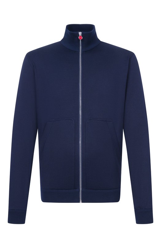 Толстовка из хлопка и шелка Kiton UMK0888 Синий UMK0888