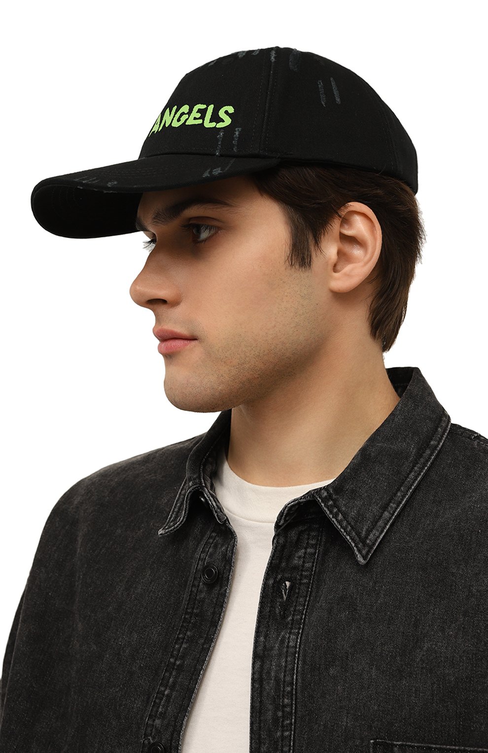 Хлопковая бейсболка PALM ANGELS, арт. PMLB094S24FAB001, фото 2