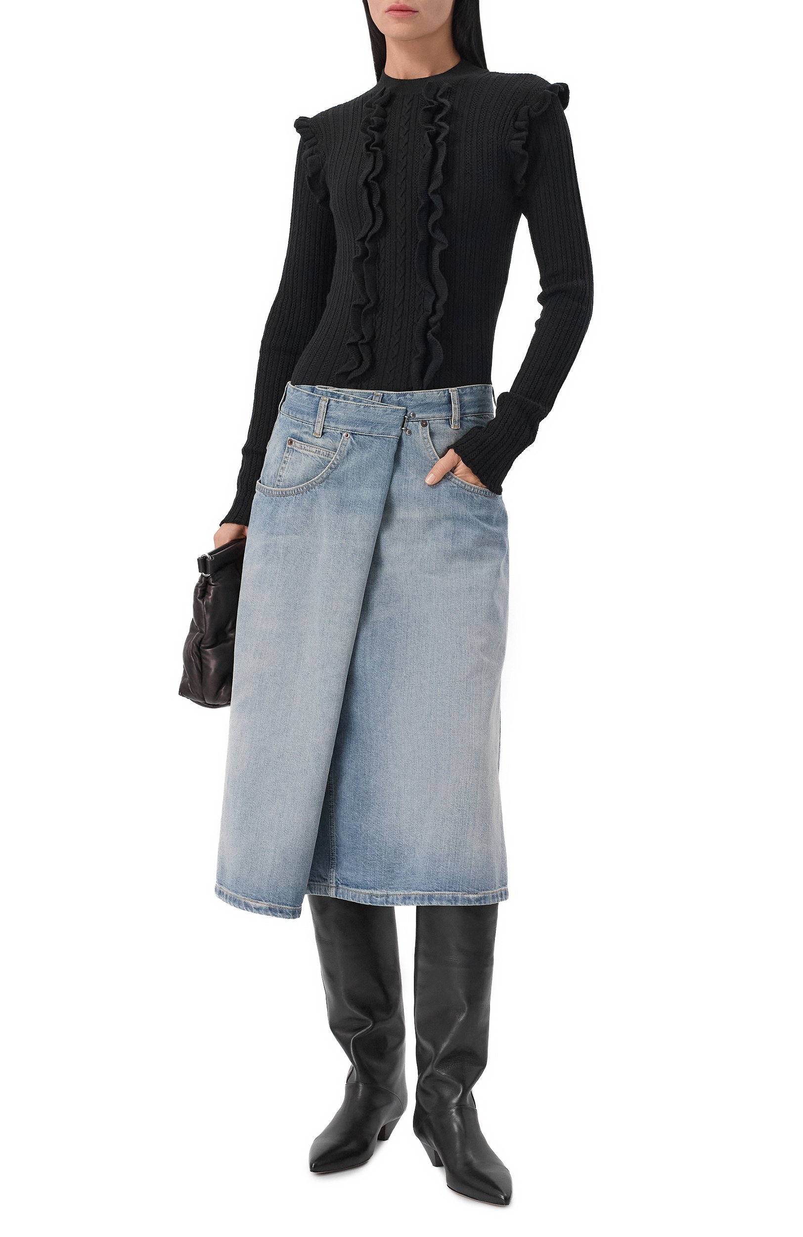 Шерстяной пуловер ANN DEMEULEMEESTER, арт. B0014322/KN045, фото 2