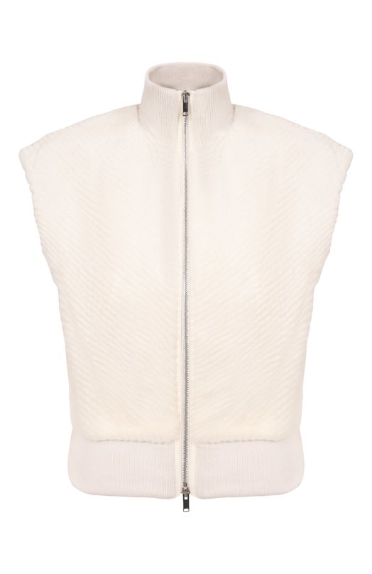 Жилет из норки MVST M016/MINK SHARED W Кремовый M016/MINK SHARED W