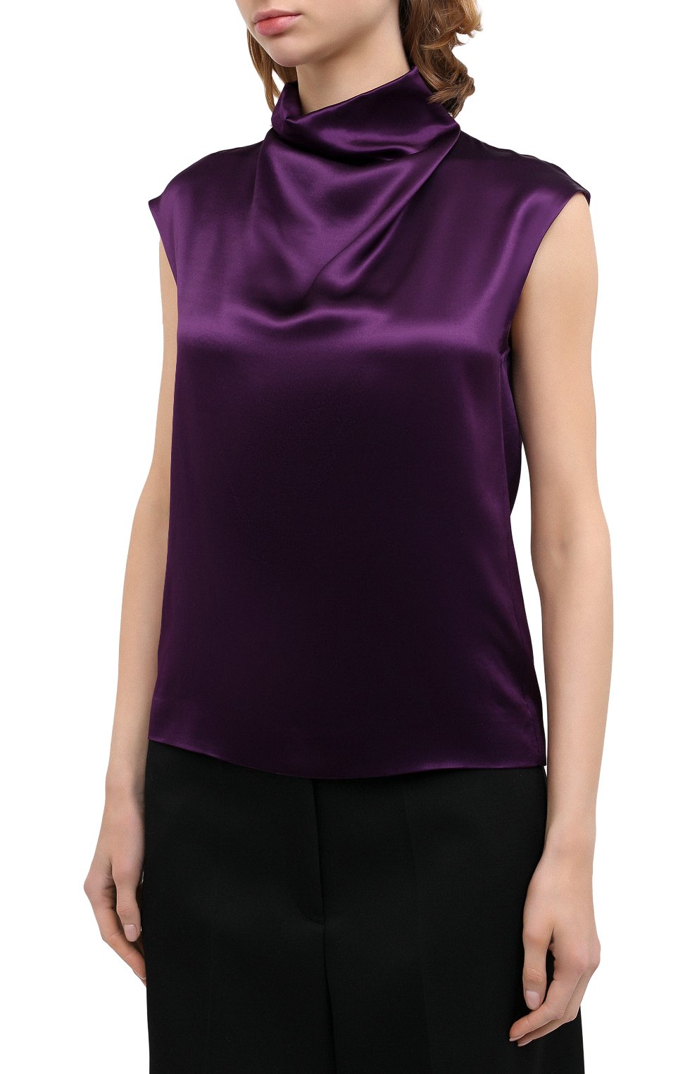 Топ из вискозы DRIES VAN NOTEN фиолетового цвета по цене 35650 руб., арт. 202-10756-1042, фото 3 Топ из вискозы DRIES VAN NOTEN, арт. 202-10756-1042, фото 3