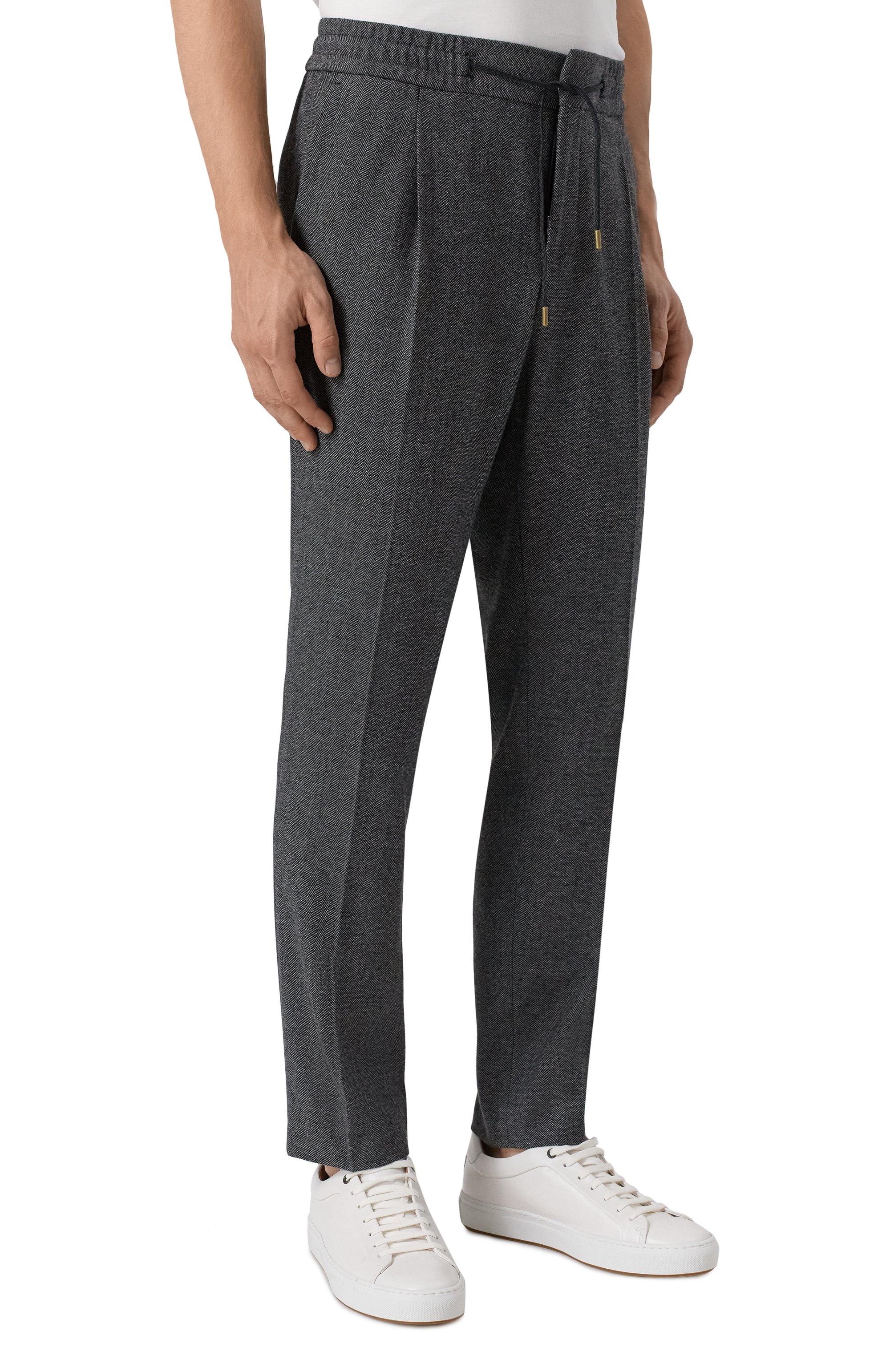 Брюки из шерсти и хлопка HUGO, арт. 50544695, фото 3