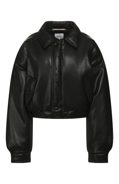 Бомбер NANUSHKA, арт. B0MI_BLACK_VEGAN LEATHER, фото 1