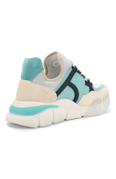 Комбинированные кроссовки FERRAGAMO, арт. Z-07233721C, фото 4