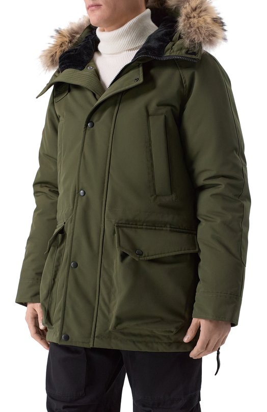 Пуховая парка CHILL с меховой отделкой Arctic Explorer CHILL_HKI Хаки  CHILL_HKI Фото 3