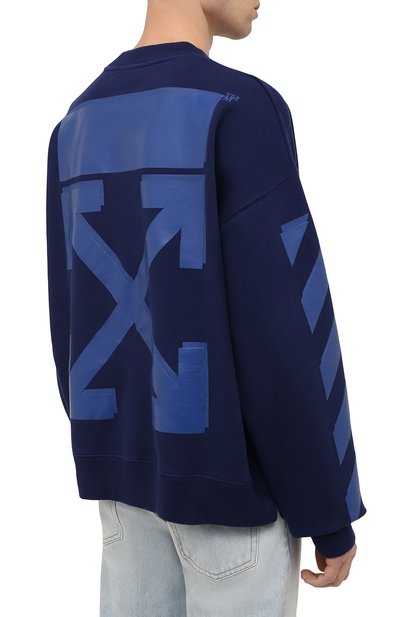 Хлопковый свитшот OFF-WHITE, арт. 0MBA054F21FLE007, фото 4