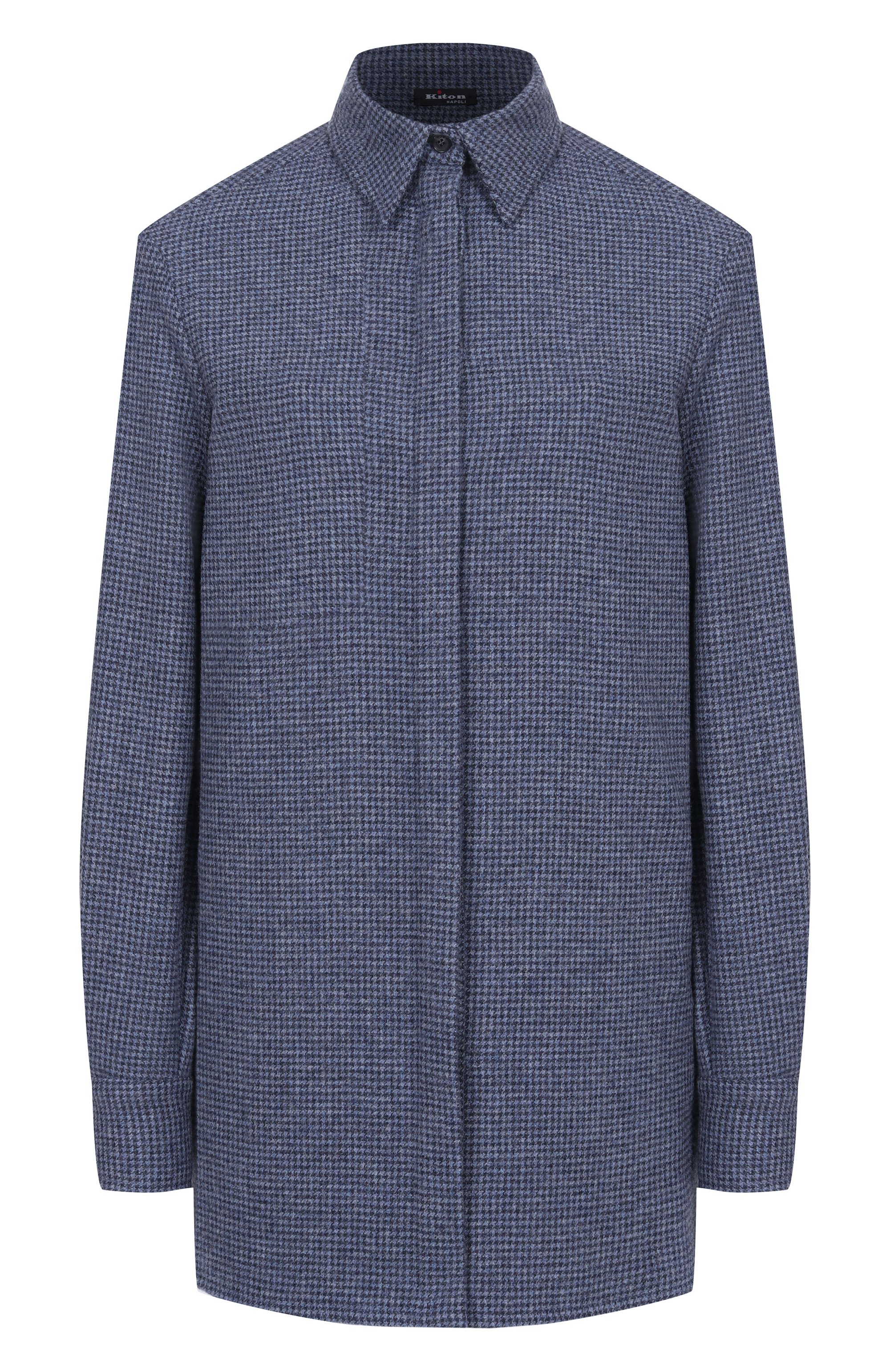 Рубашка из шерсти и кашемира KITON, арт. D55407K0546I, фото 1