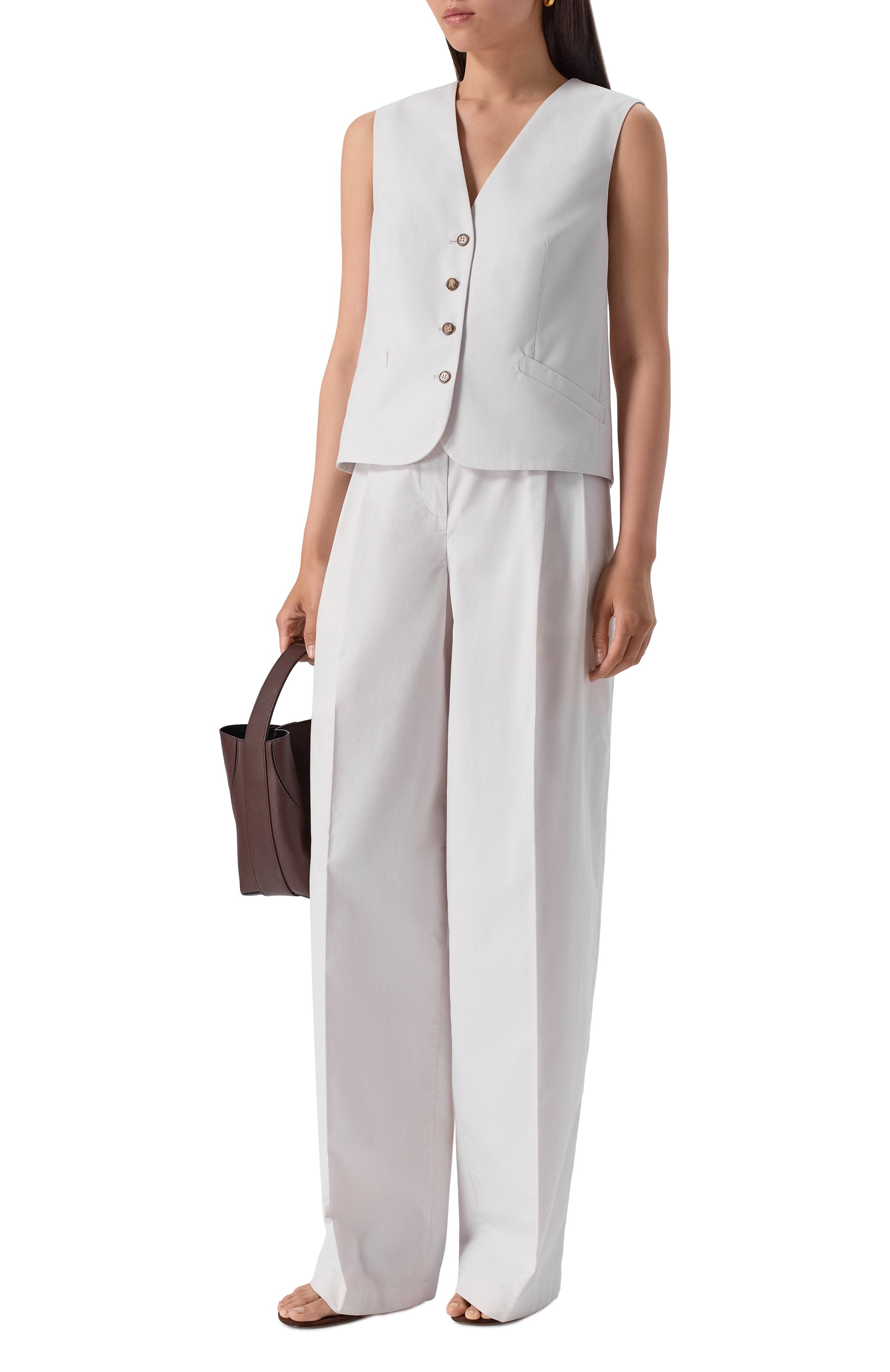 Жилет 12 STOREEZ светло-серого цвета по цене 14000 руб., арт. 131472, фото 2 Жилет 12 STOREEZ, арт. 131472, фото 2