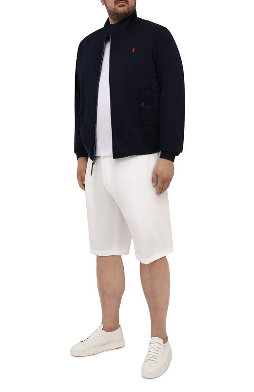 Хлопковый бомбер Polo Ralph Lauren 711776849/PRL BS Синий  711776849/PRL BS Фото 2