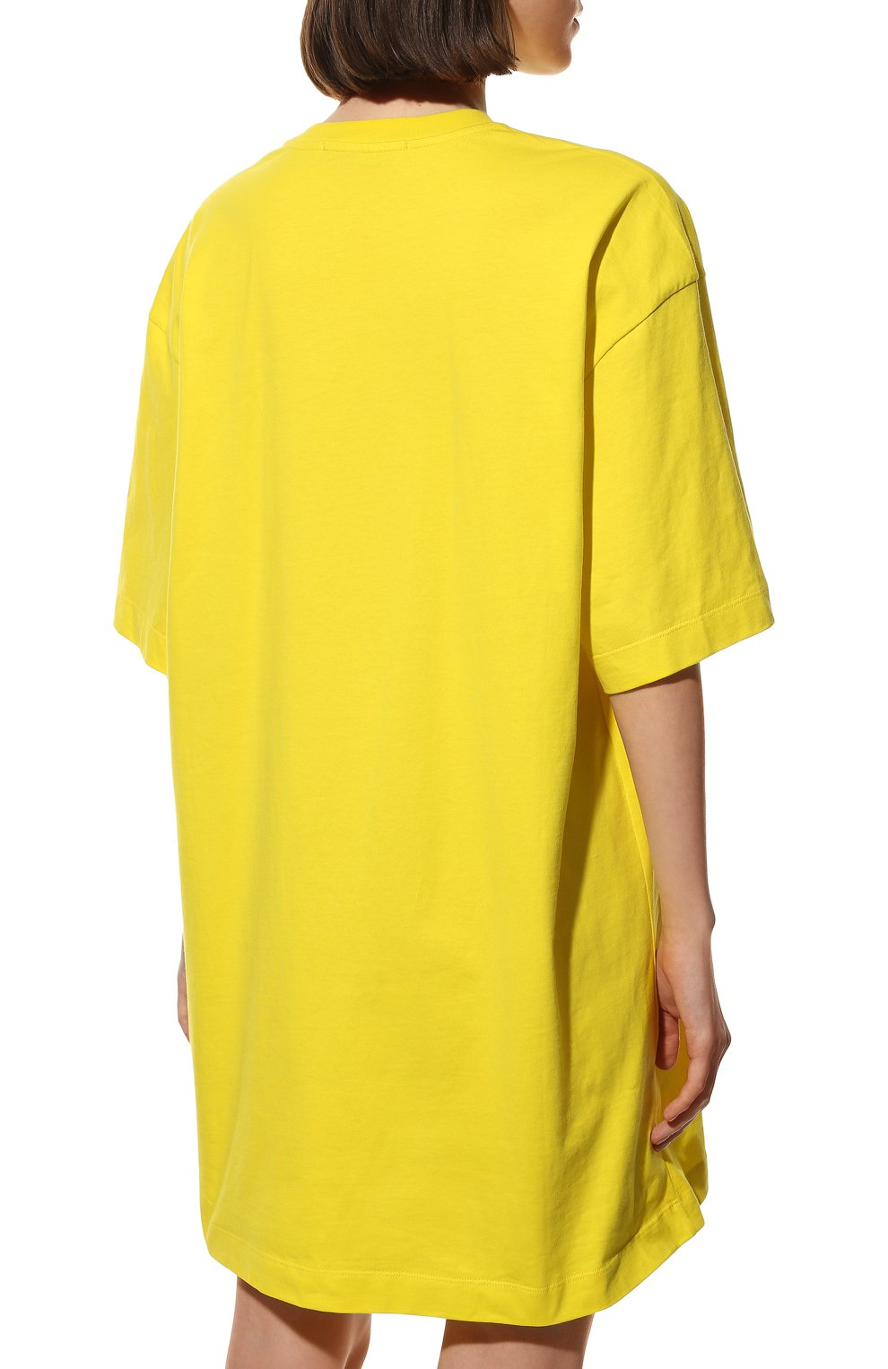 Хлопковое платье MSGM желтого цвета по цене 18300 руб., арт. 3241MDA510 227298, фото 4 Хлопковое платье MSGM, арт. 3241MDA510 227298, фото 4