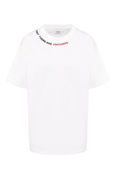 Женская хлопковая футболка BURBERRY, арт. 8029560