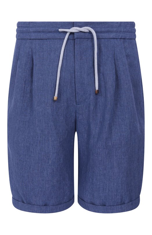 Льняные шорты Brunello Cucinelli MH248U0020 Синий MH248U0020