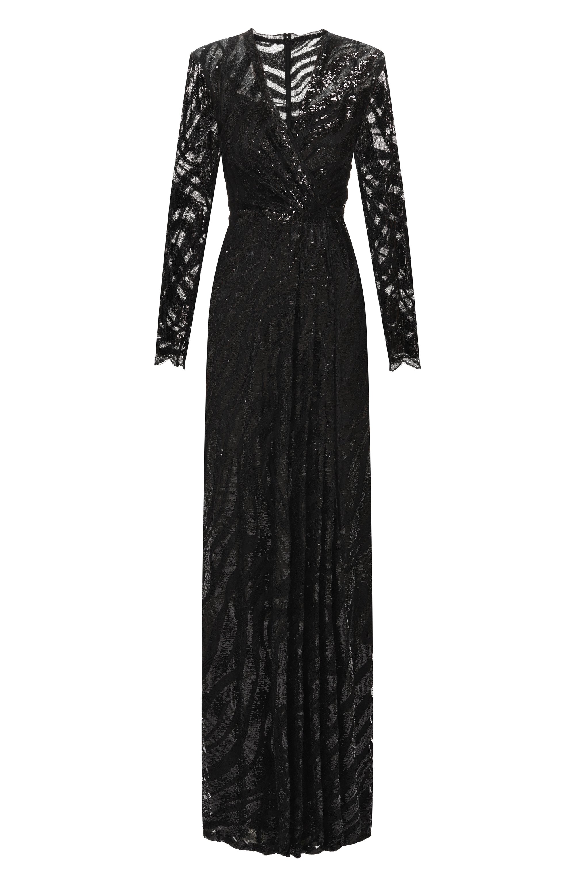 Платье с отделкой пайетками ZUHAIR MURAD, арт. FDR25037/TUEM012, фото 1