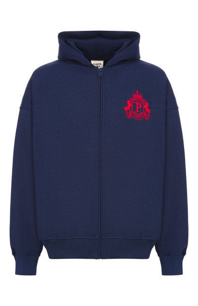 Женский хлопковая толстовка PLANTA ROSA, арт. PR/HZ/BLAZON-POCKET/470VELVET