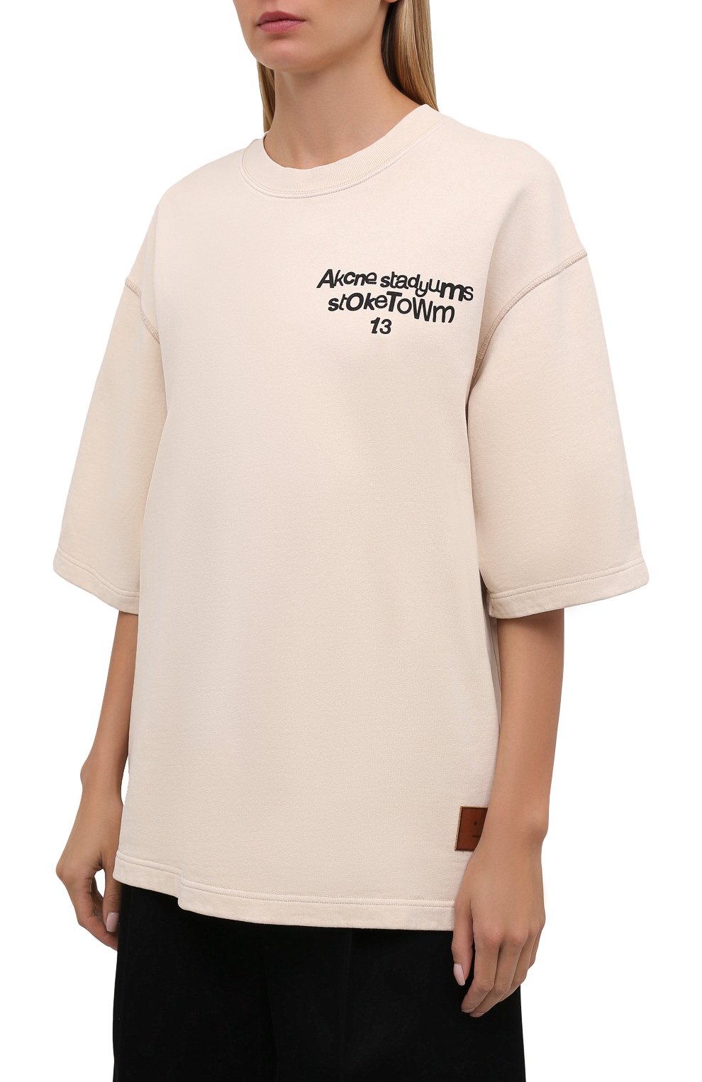 Хлопковая футболка ACNE STUDIOS, арт. CI0077/W, фото 3