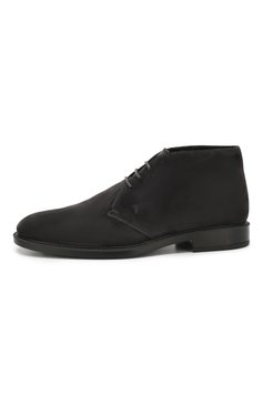 Мужские замшевые ботинки TOD’S темно-серого цвета, арт. XXM45A00D82RE0 | Фото 3 (Подошва: Плоская; Мужское Кросс-КТ: Дезерты-обувь, зимние ботинки; Статус проверки: Проверена категория; Материал внешний: Замша, Натуральная кожа; Материал утеплителя: Натуральный мех; Драгоценные камни: Проставлено; Материал сплава: Проставлено)
