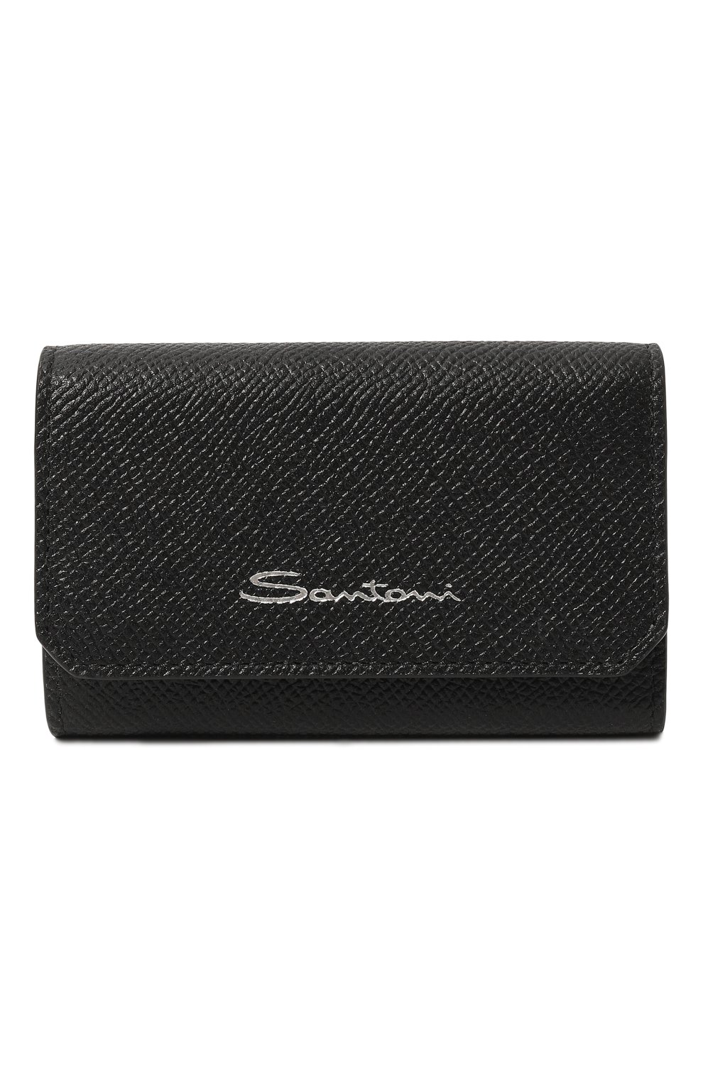 Кожаный футляр для ключей SANTONI черного цвета по цене 28950 руб., арт. UFPPA2420F0-AST5, фото 1 Кожаный футляр для ключей SANTONI, арт. UFPPA2420F0-AST5, фото 1