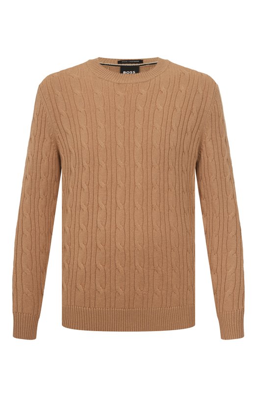 Джемпер из шерсти и кашемира BOSS 50549975 Бежевый 50549975