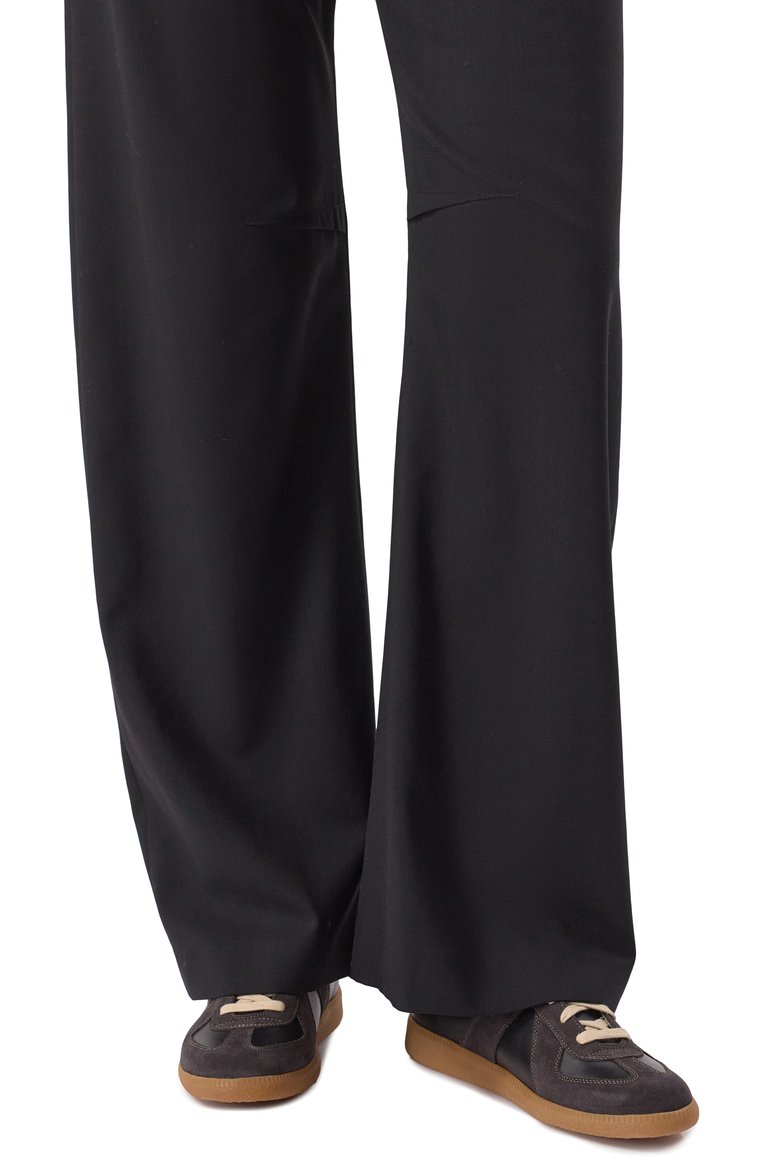 Женские кожаные кеды replica MAISON MARGIELA черного цвета, арт. S58WS0109/P1895 | Фото 3 (Стили: Кэжуэл; Подошва: Платформа; Драгоценные камни: Проставлено; Материал сплава: Проставлено; Материал внутренний: Текстиль; Материал внешний: Натуральная кожа; Кросс-КТ: Низкие)