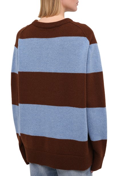 Шерстяной пуловер ACNE STUDIOS коричневого цвета по цене 29950 руб., арт. C60019/W, фото 4 Шерстяной пуловер ACNE STUDIOS, арт. C60019/W, фото 4