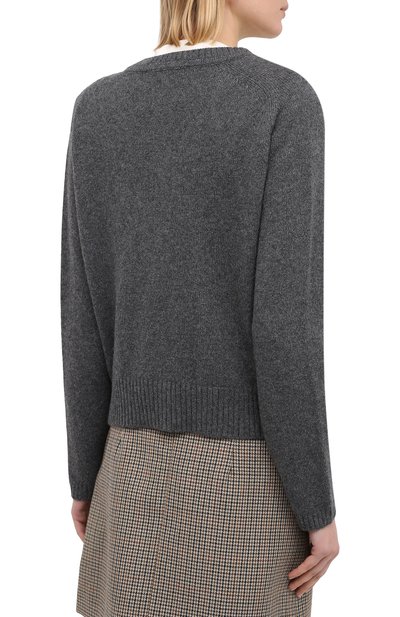 Кашемировый кардиган GUCCI серого цвета по цене 216000 руб., арт. 628412/XKBH9, фото 4 Кашемировый кардиган GUCCI, арт. 628412/XKBH9, фото 4
